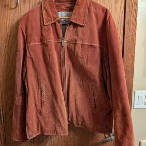 Wilson Leather Men's Rust Color Suede Jacket